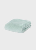 Pompom faux fur blanket baby
