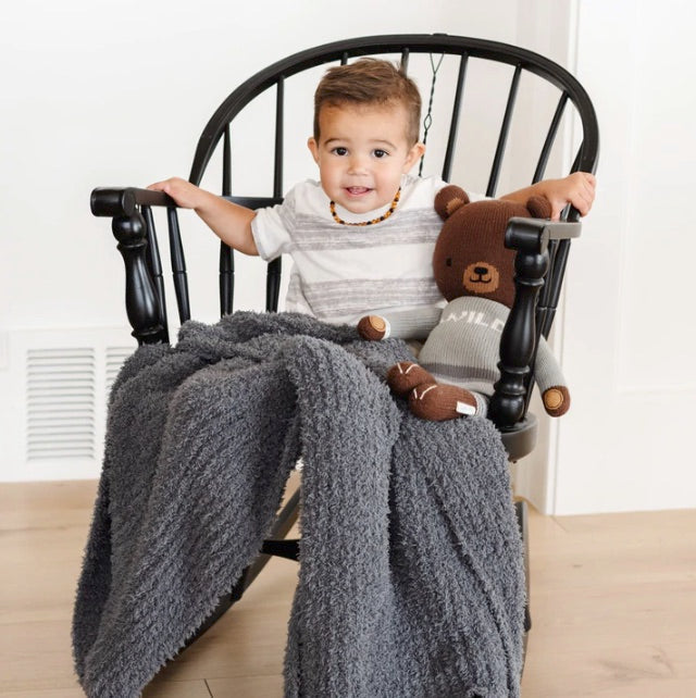 Ribbed Bamboni Receiving Blanket