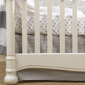 Liz & Roo Gray Houndstooth Crib Skirt