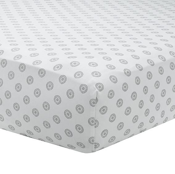 Grey Chelsea Crib Sheet