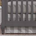 Liz & Roo Taupe Buffalo Check Crib Skirt