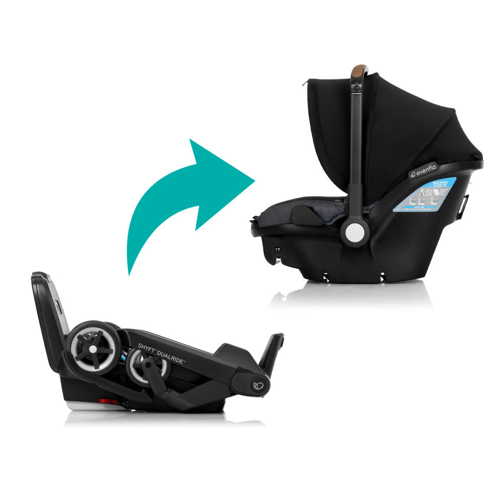 Shyft DualRide w/ Carryall Storage Infant Car Seat + Stroller