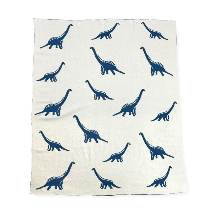 Organic Cotton Jacquard Sweater Knit Baby Blanket