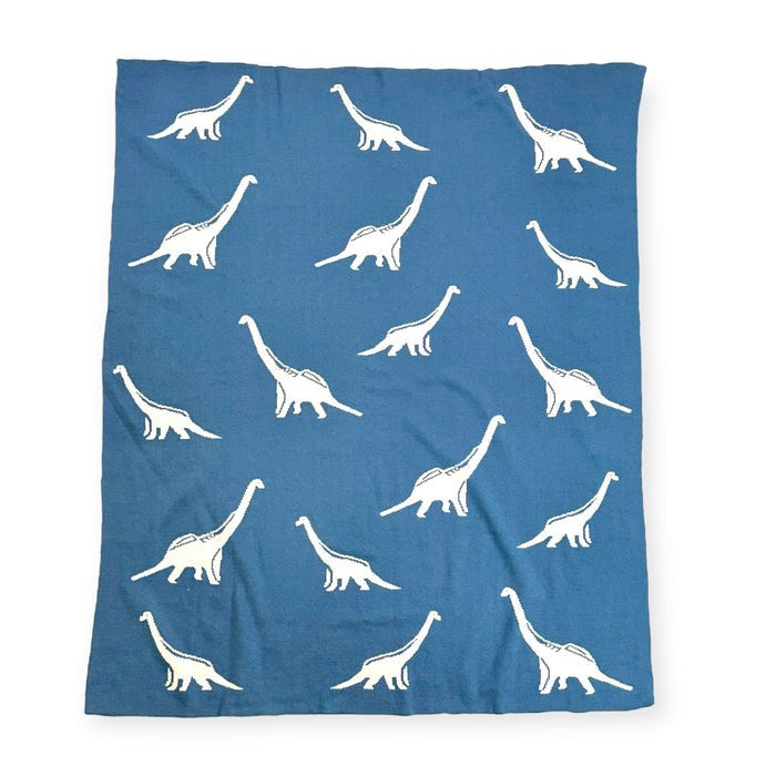 Organic Cotton Jacquard Sweater Knit Baby Blanket