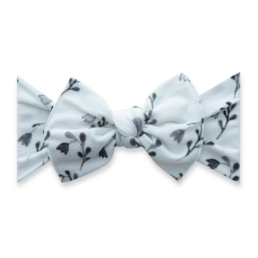 Printed Knot Black Tulips