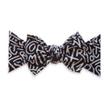 Printed Knot Headband in Alphabet Soup
