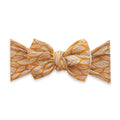Printed Knot Headband in Mustard Leaf