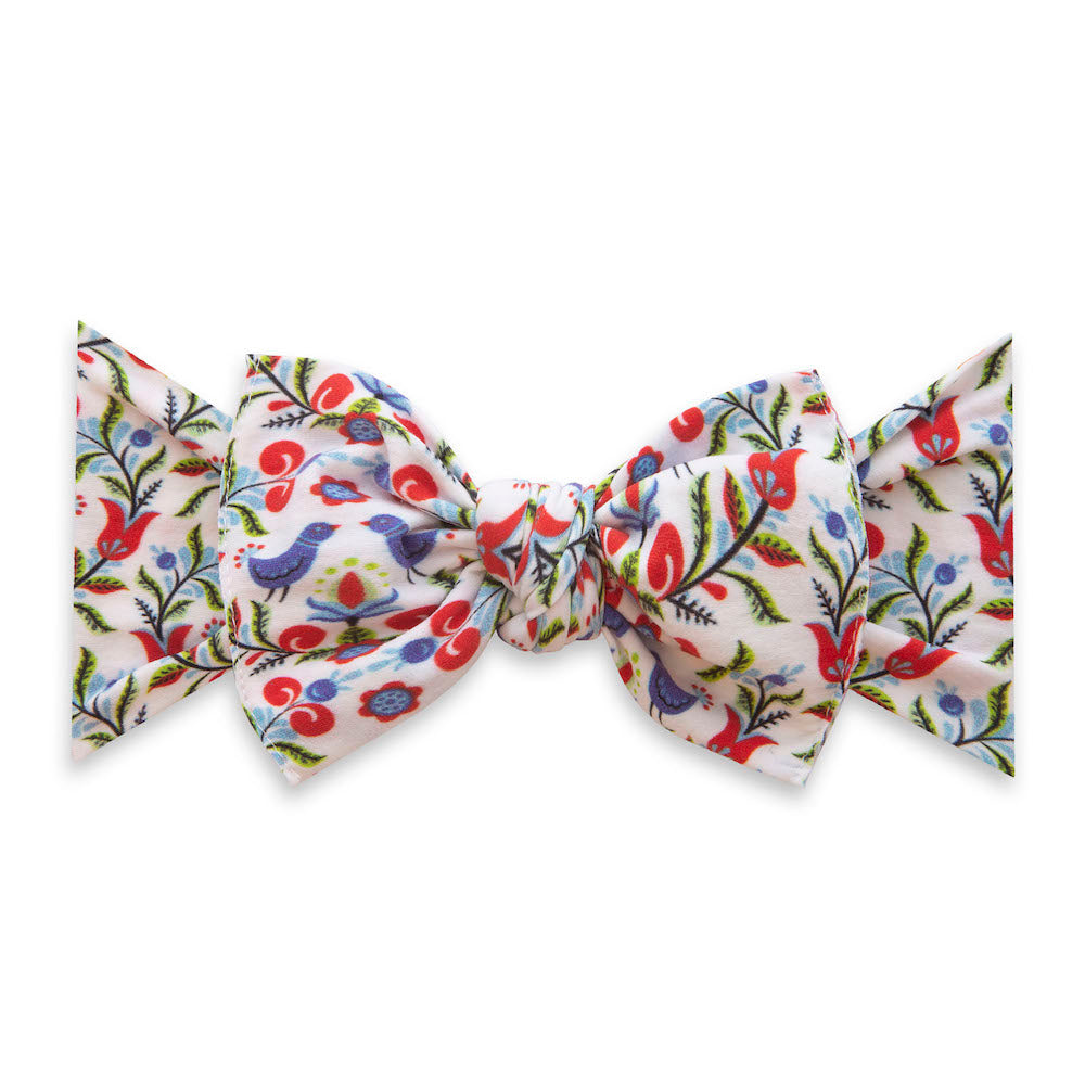 Printed Knot Headband - Bluebird