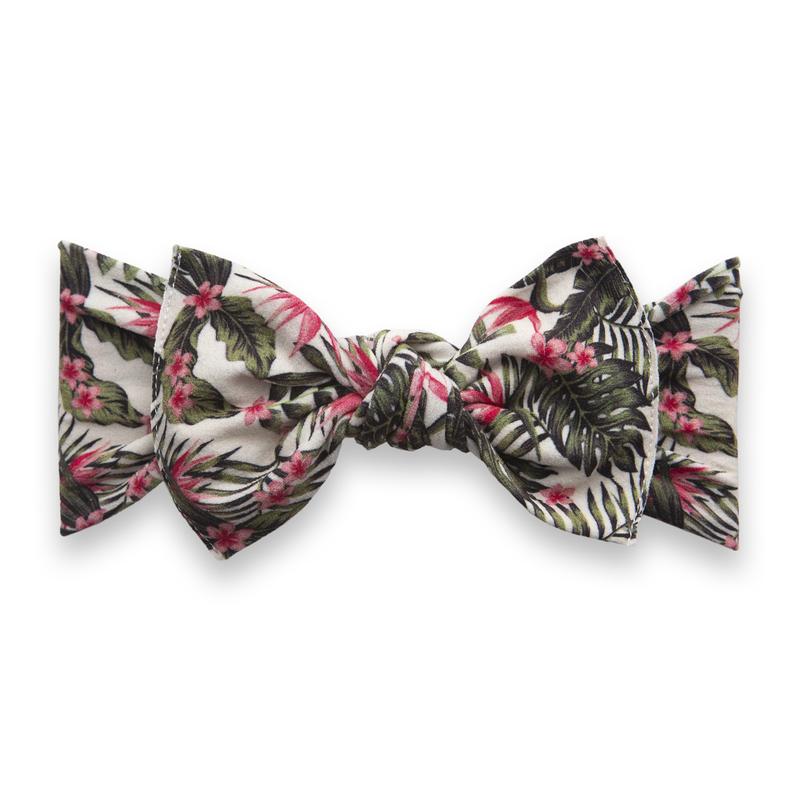 Printed Knot Headband - Birds Of Paradise