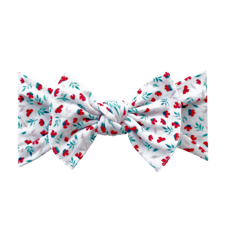 Printed Knot Headband - Carnation