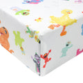 Sesame Friends Premium Knit Crib Sheet
