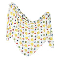 Sesame Scribbles Knit Swaddle Blanket