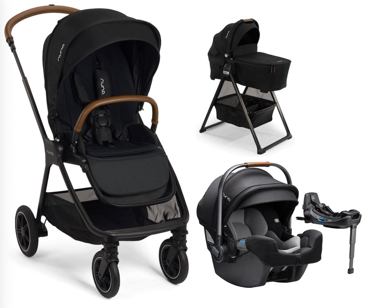 Triv Next RX Travel System + Bassinet - Caviar
