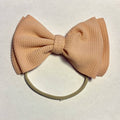 Sugar + Maple Skinny with Big Bow Headband - Blush