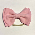 Sugar + Maple Skinny with Big Bow Headband - Pink