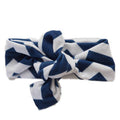 Top Knot Headband, City Navy Chevron