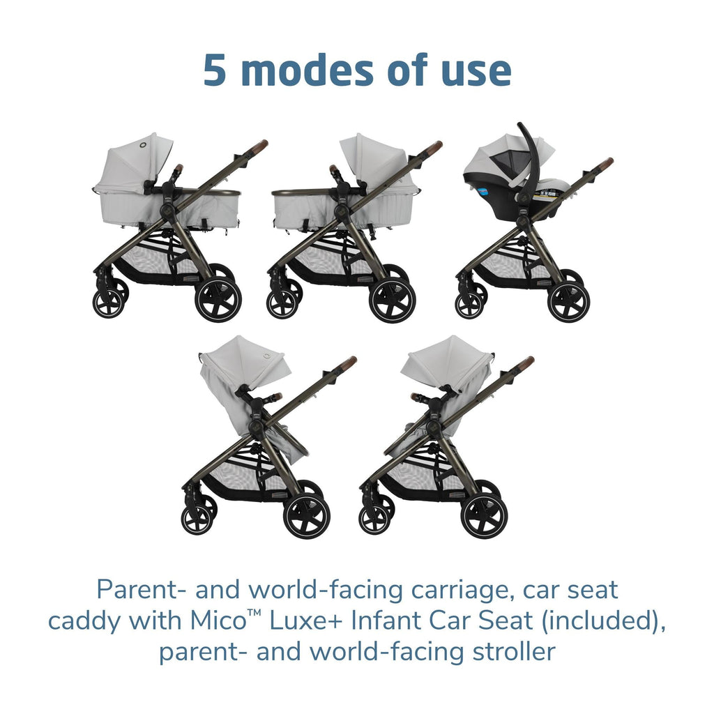 Zelia Luxe+ 5-in-1 Modular Travel System