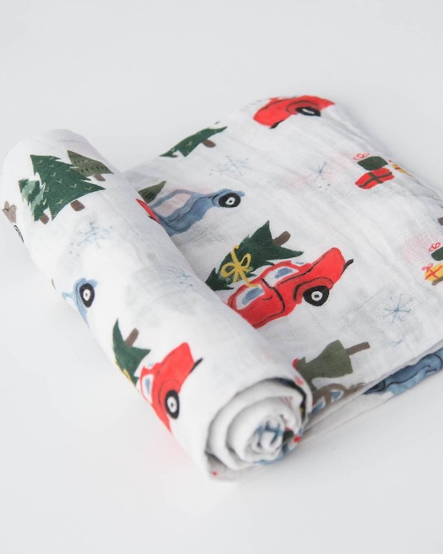 Cotton Muslin Swaddle Single - Holiday Haul