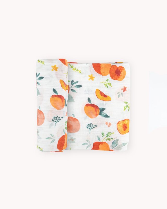 Cotton Muslin Single Swaddle - Georgia Peach