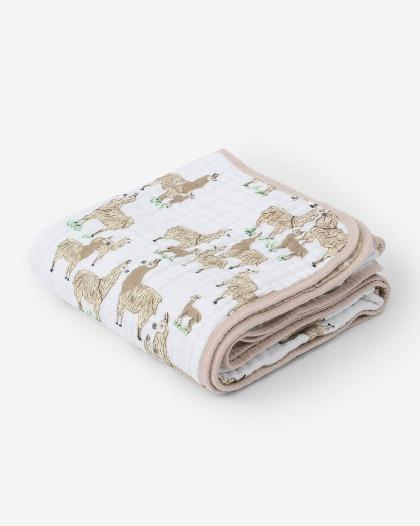 Cotton Muslin Quilt - Llama Llama