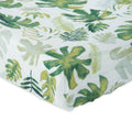 Little Unicorn Cotton Muslin Crib Sheet - Tropical Leaf