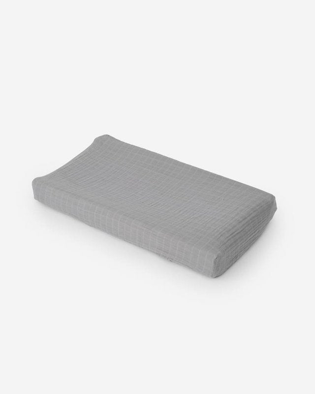 Little Unicorn Cotton Muslin Changing Pad Cover - Nickel