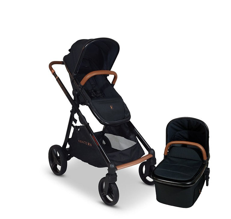 Ventura Single to Double Stroller + Bassinet
