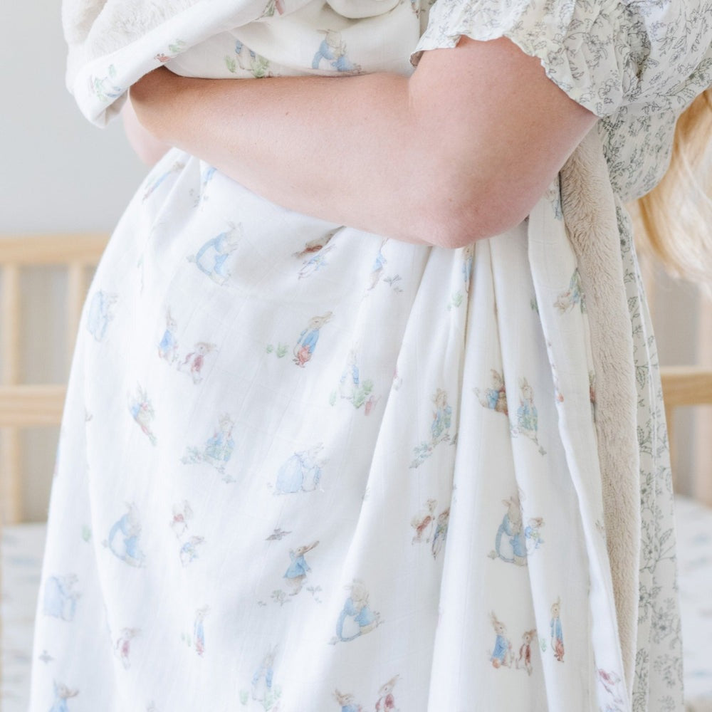 Peter Rabbit Muslin/Lush Blanket