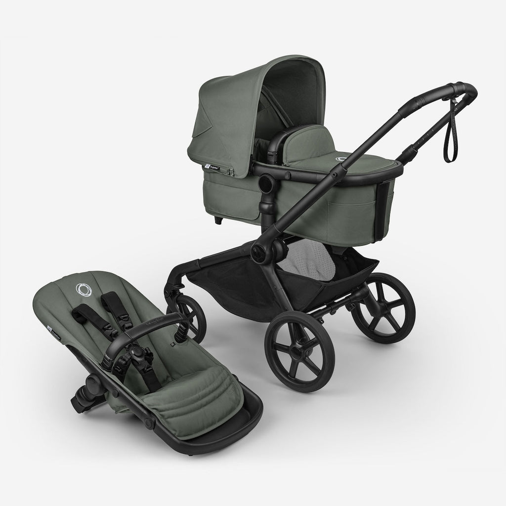 Kangaroo Single-to-Double Stroller Complete With Bassinet
