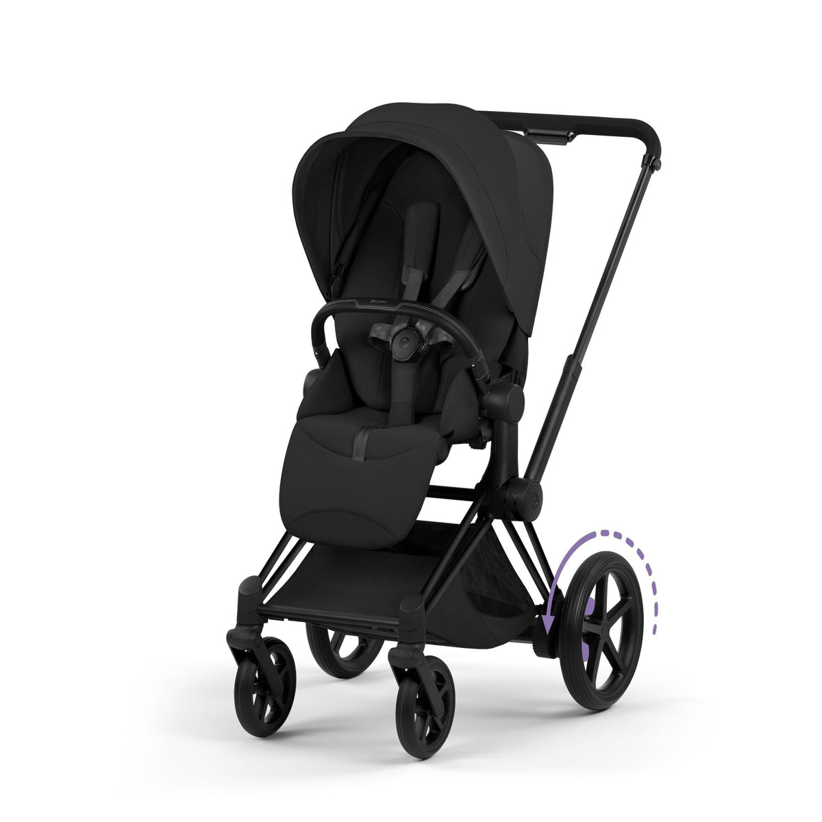 e-Priam Stroller - Style Collection - Matte Black Frame