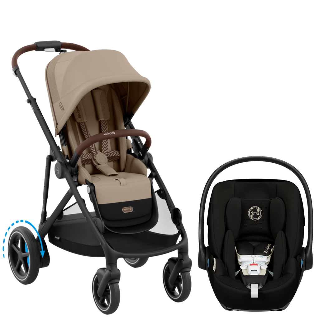 e-Gazelle S Stroller + Cloud G Pro Infant Car Seat Travel System