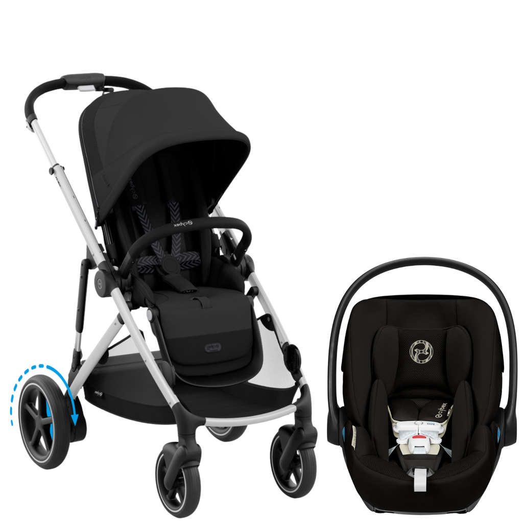 e-Gazelle S Stroller + Cloud G Pro Infant Car Seat Travel System