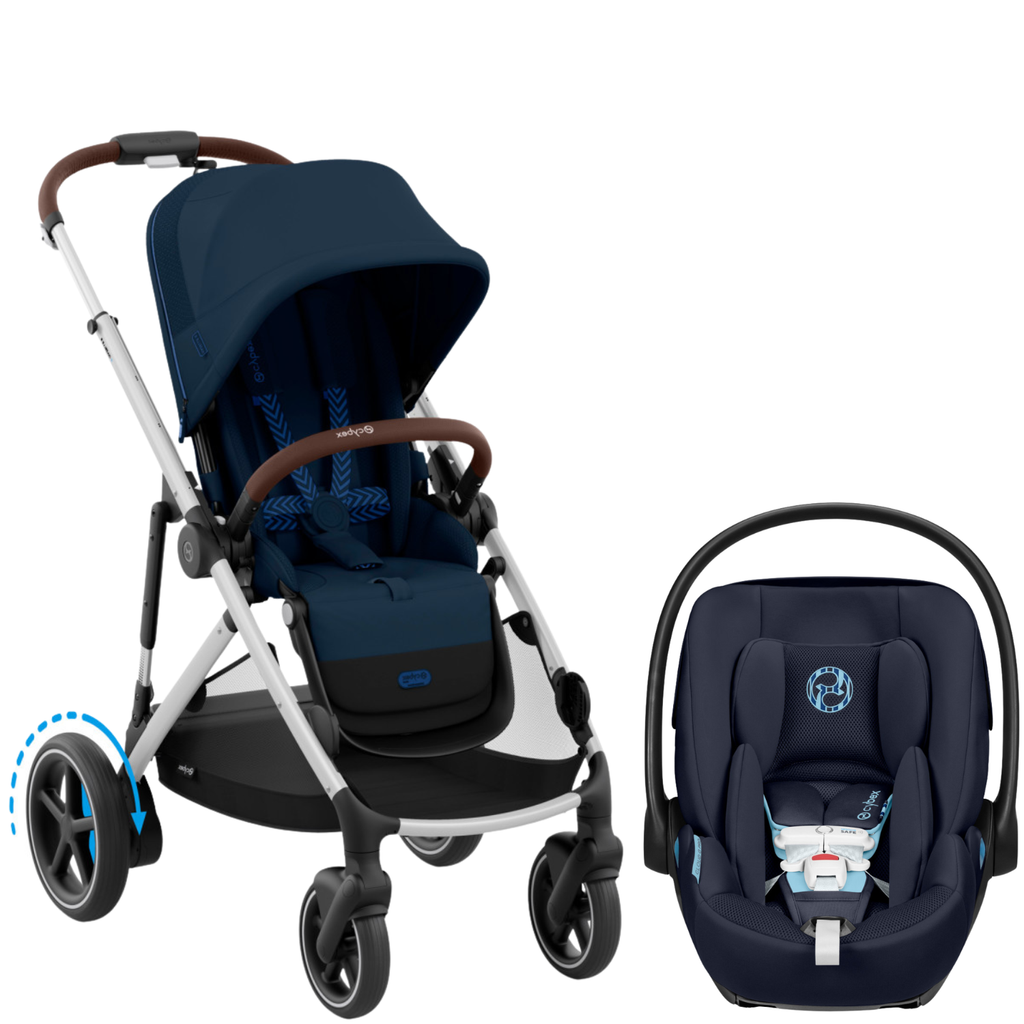 e-Gazelle S Stroller + Cloud G Pro Infant Car Seat Travel System