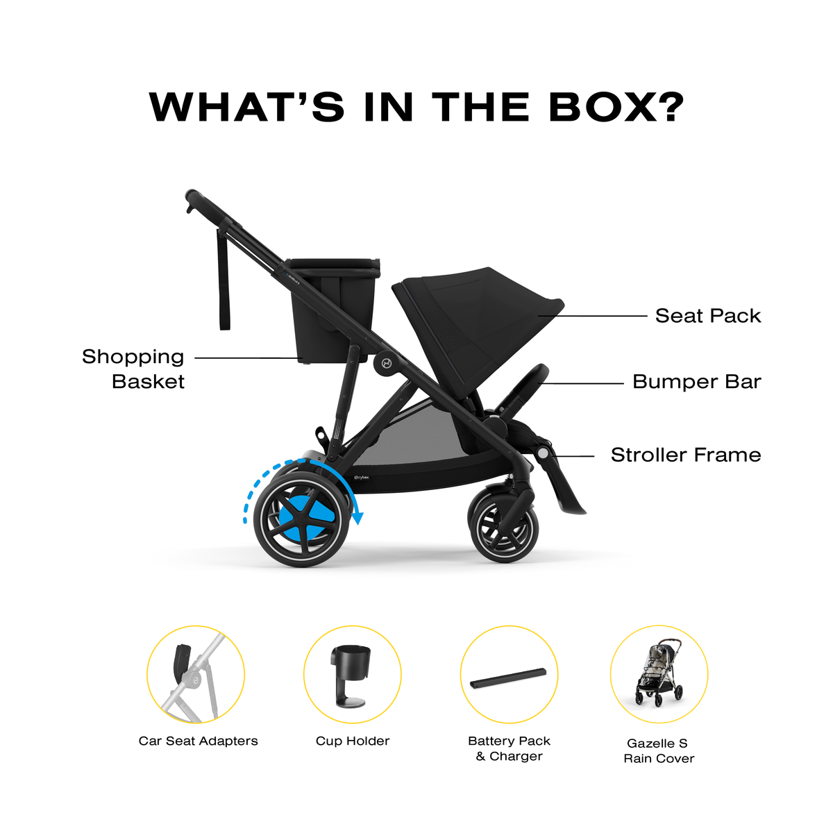 e-Gazelle S Electronic Assist Stroller