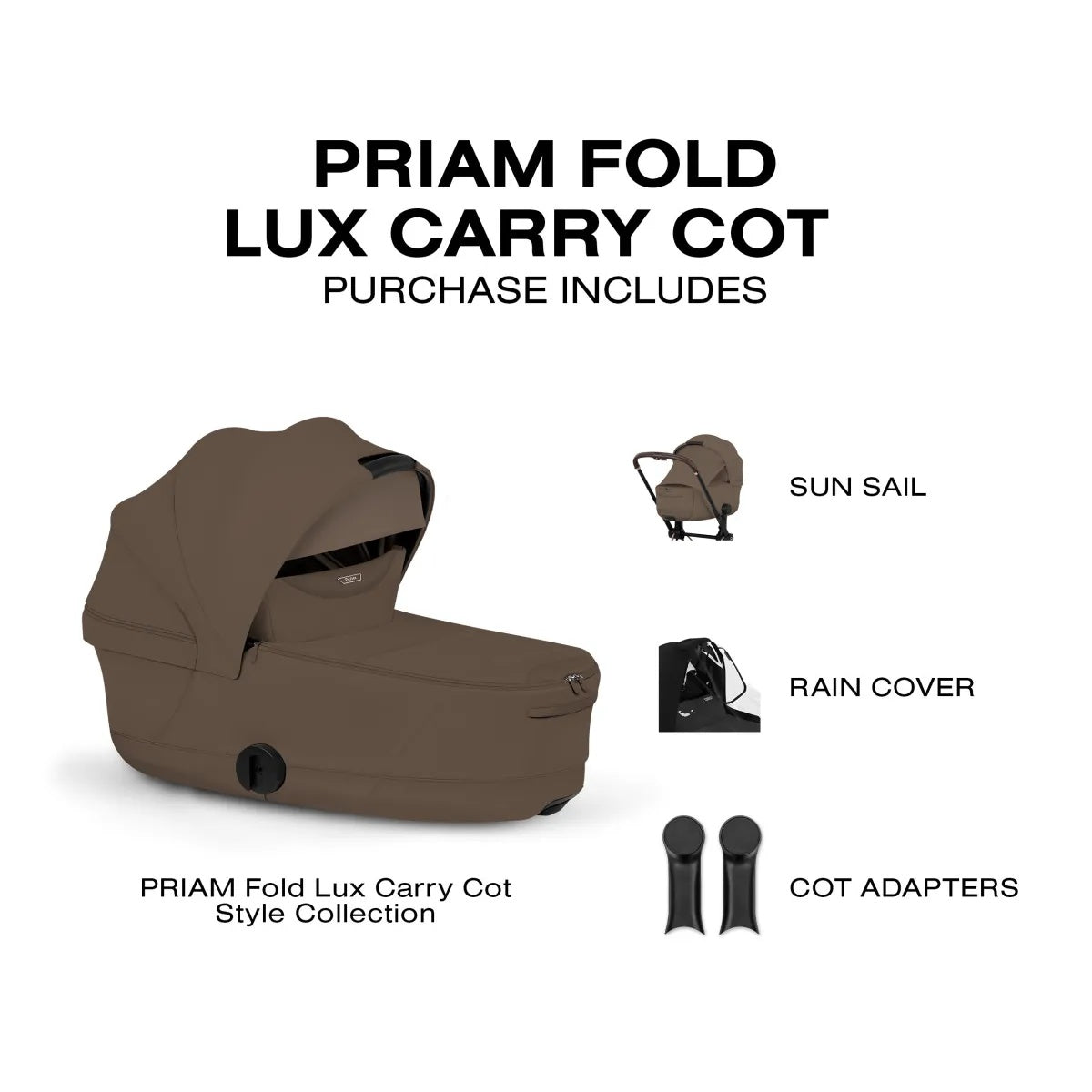 Foldable Lux Carry Cot for PRIAM / e-Priam - Style Collection