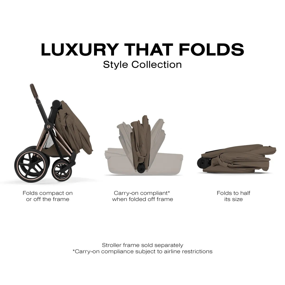 Foldable Lux Carry Cot for PRIAM / e-Priam - Style Collection