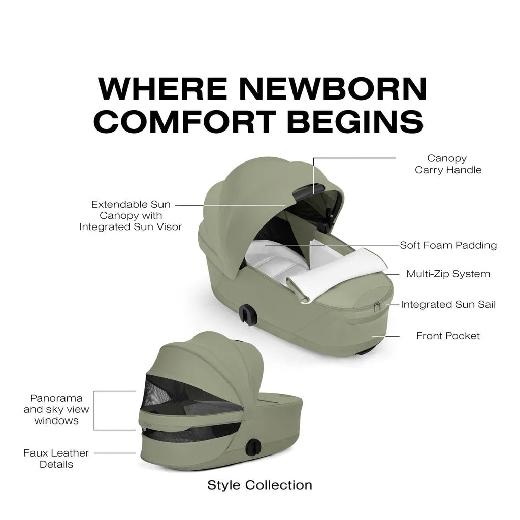 Foldable Lux Carry Cot for PRIAM / e-Priam - Style Collection