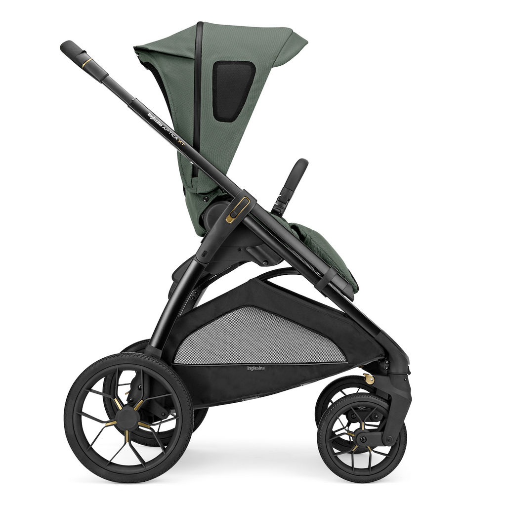 Aptica XT Newborn-Ready All-Terrain Stroller Bundle with Bassinet & Stand