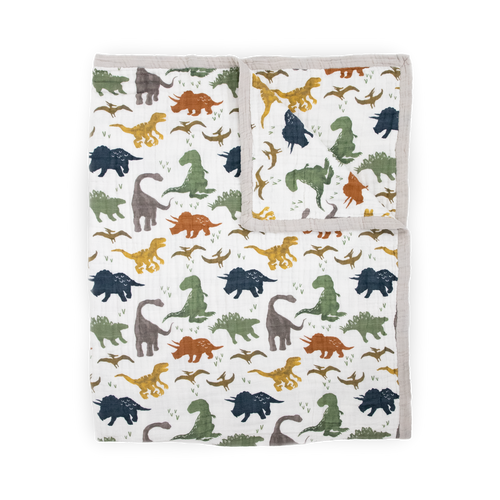 Cotton Muslin Quilted Throw Blanket