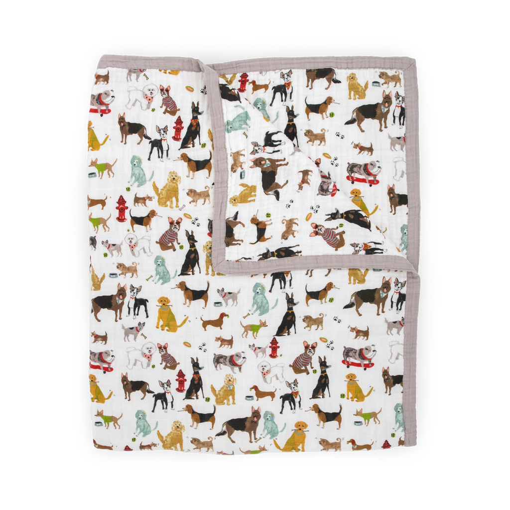 Cotton Muslin Quilted Throw Blanket