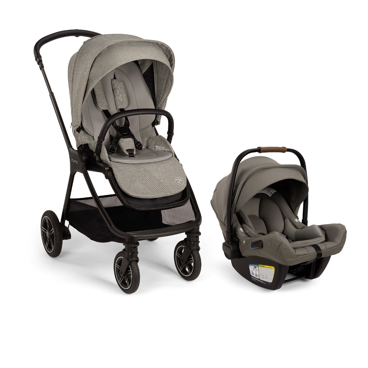 x BMW TRIV NEXT + PIPA AIRE RX Compact Stroller Travel System Graphene / Granite