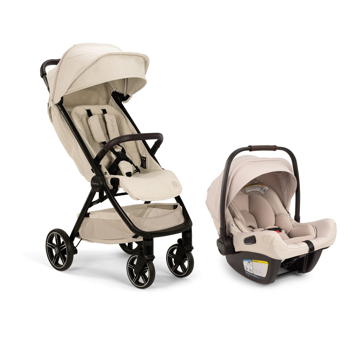x BMW TRVL LX + PIPA AIRE RX Lightweight Travel System Mica / BIscotti