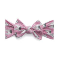 Printed Knot Headband in Pink Llama