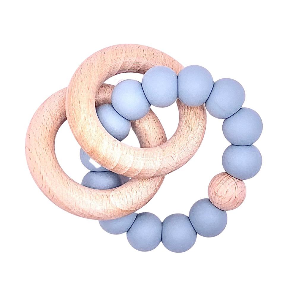 Silicone + Beechwood Ring Teether
