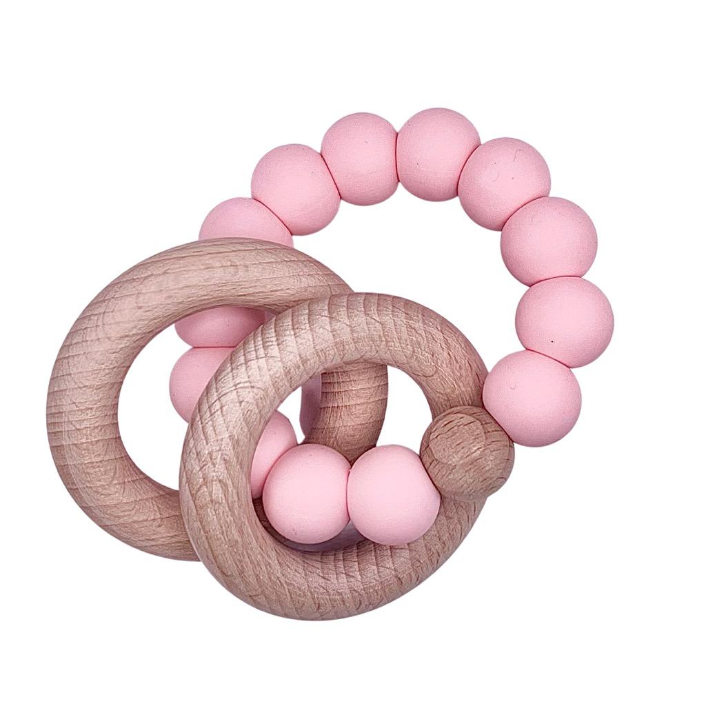 Silicone + Beechwood Ring Teether